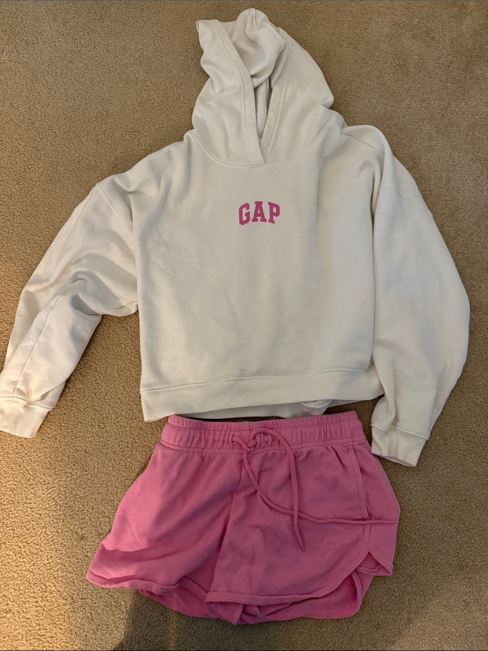 GAP Pink Layered Athletic Shorts